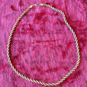 Gold and black 23 inch necklace